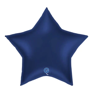 Balon foliowy Gwiazdka 18" (45 cm) Granatowy, satynowy
