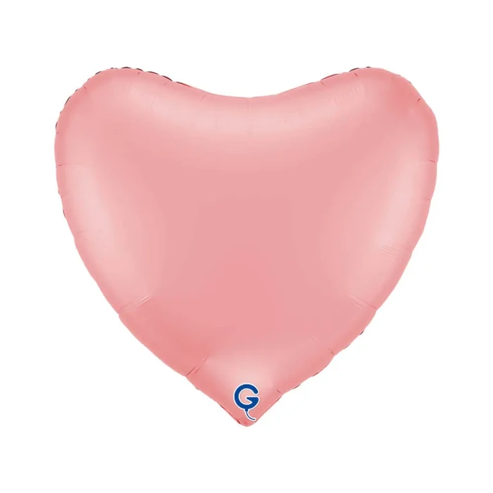 Balon foliowy Serce 18" (45 cm) Różowe, matowe