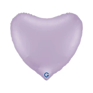 Balon foliowy Serce 18" (45 cm) Liliowy, matowy