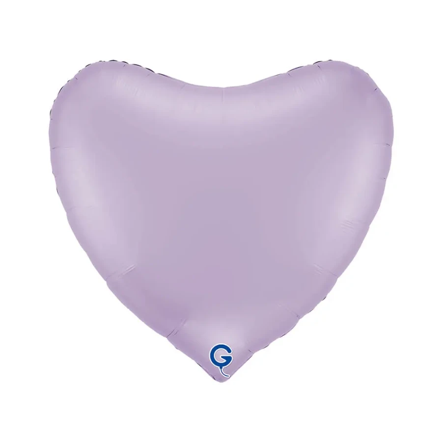 Balon foliowy Serce 18" (45 cm) Liliowy, matowy