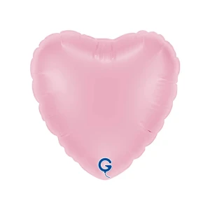 Balon foliowy Serce 18" (45 cm) Pastelowy Różowy