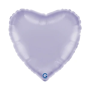 Balon foliowy Serce 18" (45 cm) Liliowy, satynowy
