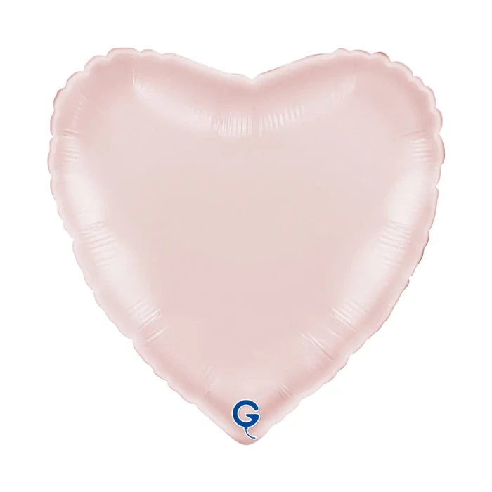 Balon foliowy Serce 18" (45 cm) Pastelowy Różowy, satynowy