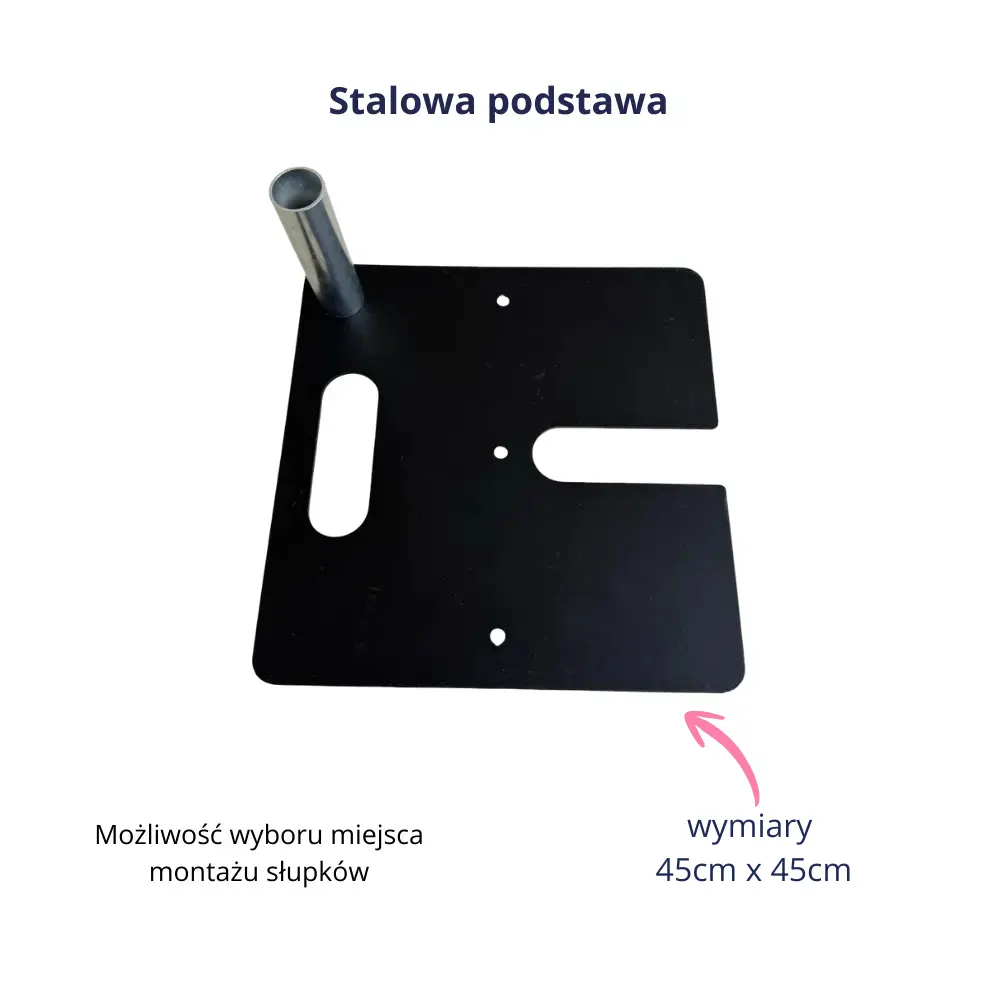 Podstawa, baza stalowa do rozbudowy stelaża