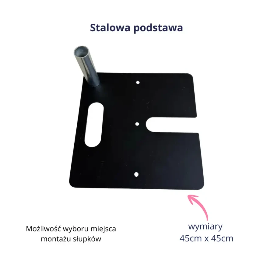 Podstawa, baza stalowa do rozbudowy stelaża