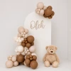 Girlanda balonowa zestaw DIY, brązowo - kremowa