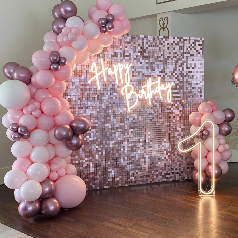 neon, urodziny Happy Birthday