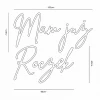 Napis led - Mam już roczek, wymiary neon