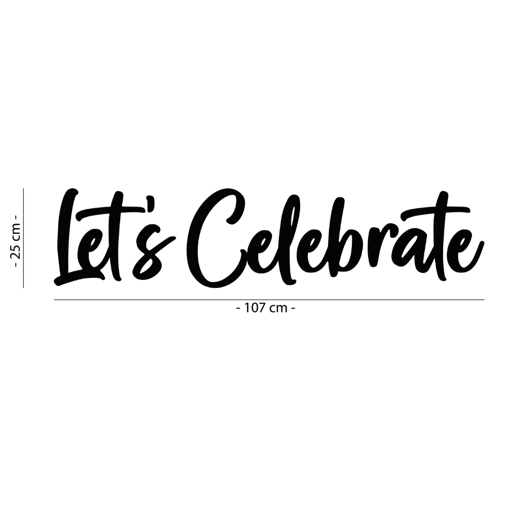 Napis led- Let's Celebrate - wersja 1