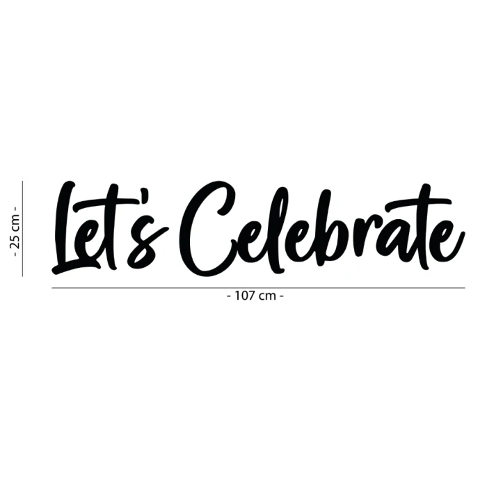 Napis led- Let's Celebrate - wersja 1