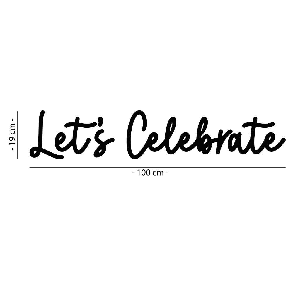 Napis led- Let's Celebrate - wersja 2