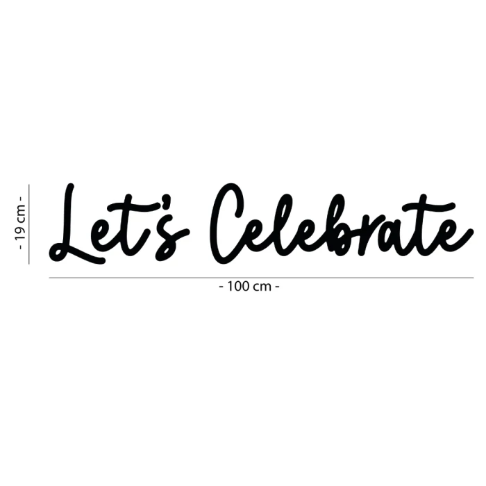 Napis led- Let's Celebrate - wersja 2