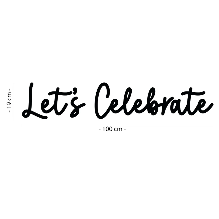 Napis led- Let's Celebrate - wersja 2