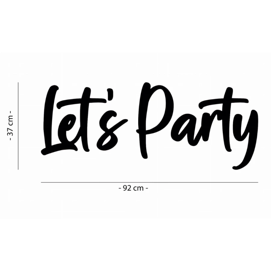 Napis led- Let's Party - wersja 1