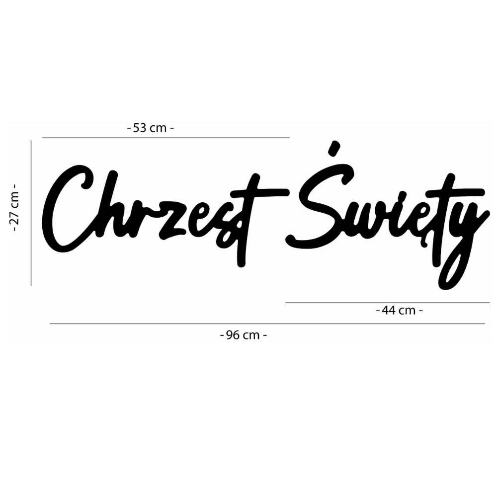 Napis led- Chrzest Święty