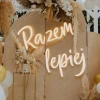 Napis led- Razem lepiej- wersja 1, neon ślub