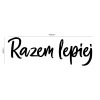 Napis led- Razem lepiej- wersja 1 , wymiary