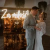 Napis led- Za miłość!, wesele neon