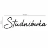 Napis led - Studniówka, wymiary