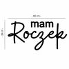 Napis led - mam Roczek, wymiary