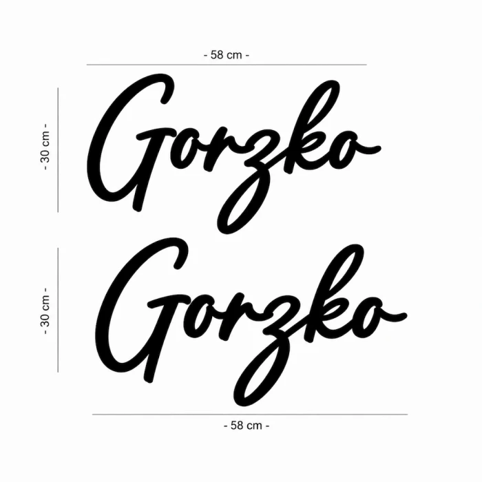 Napis led - Gorzko, Gorzko
