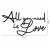 Napis led - All you need is love - wersja 3, wymiary
