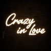 Napis led- Crazy in love - wersja 2