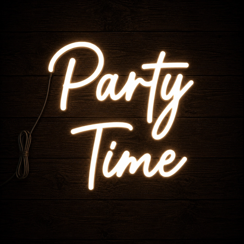 Napis led - Party time