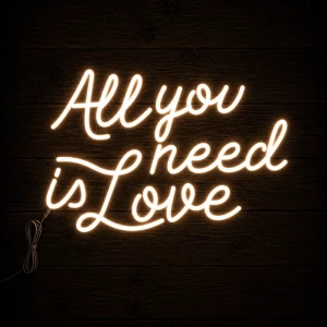 Napis led- All you need is love