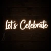 Napis led- Let's Celebrate - wersja 1