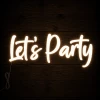 Napis led- Let's Party - wersja 1
