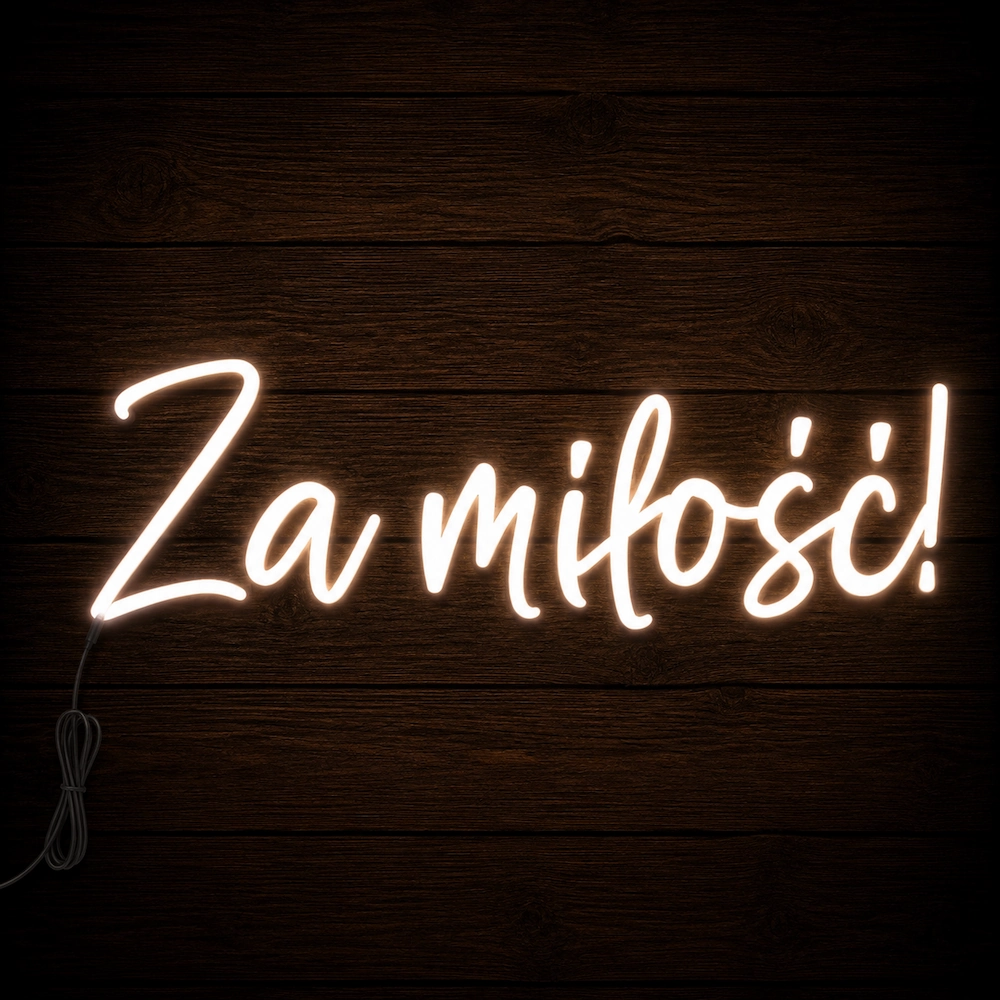 Napis led- Za miłość!