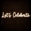 Napis led- Let's Celebrate - wersja 2