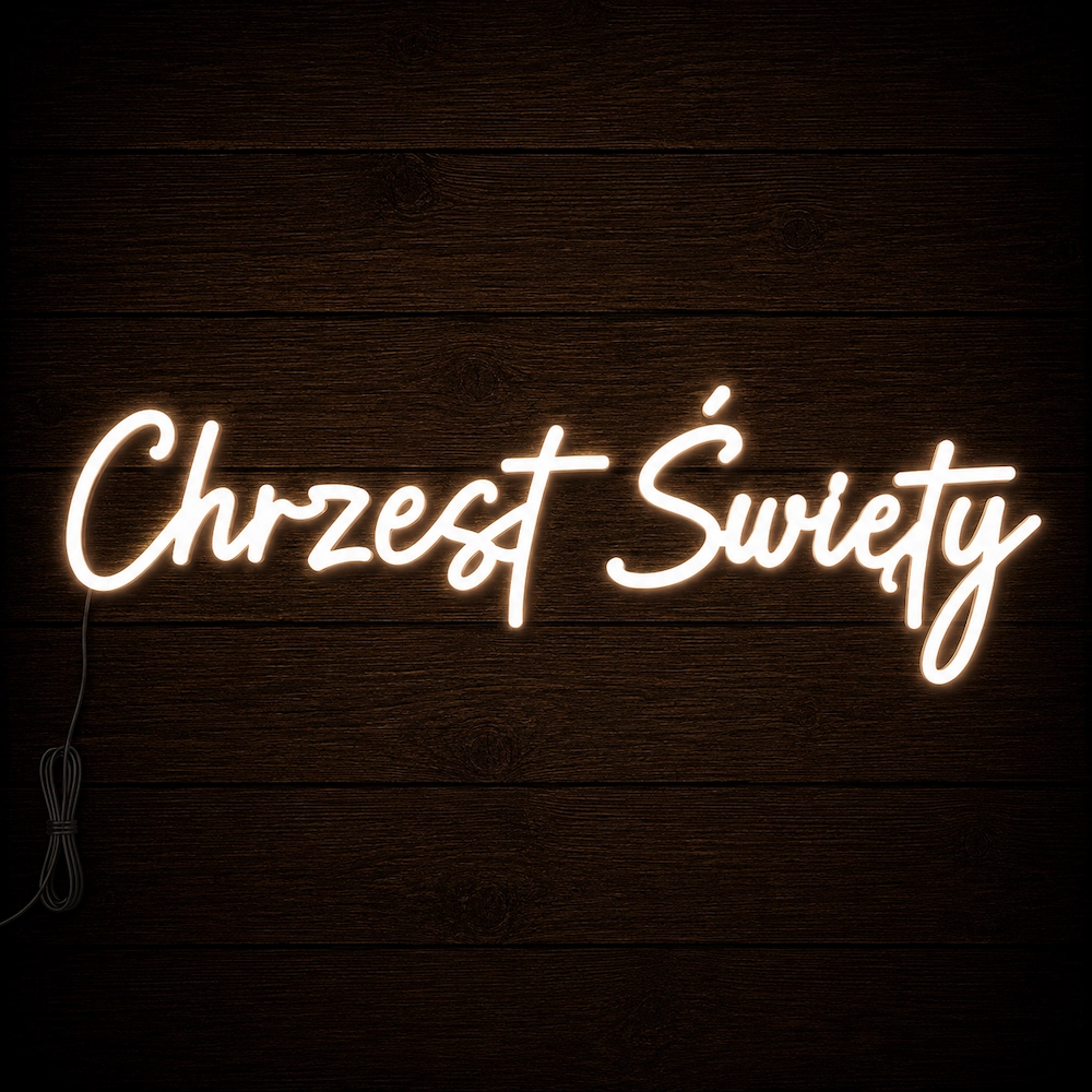 Napis led- Chrzest Święty