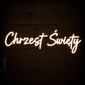 Napis led- Chrzest Święty