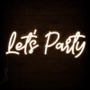 Napis led- Let's Party - wersja 2