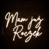 Napis led - Mam już roczek