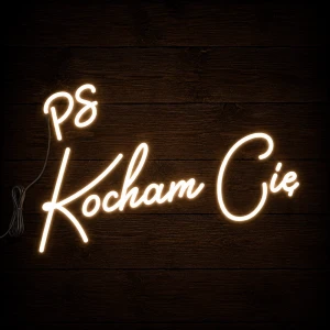 Napis  led - PS Kocham Cię