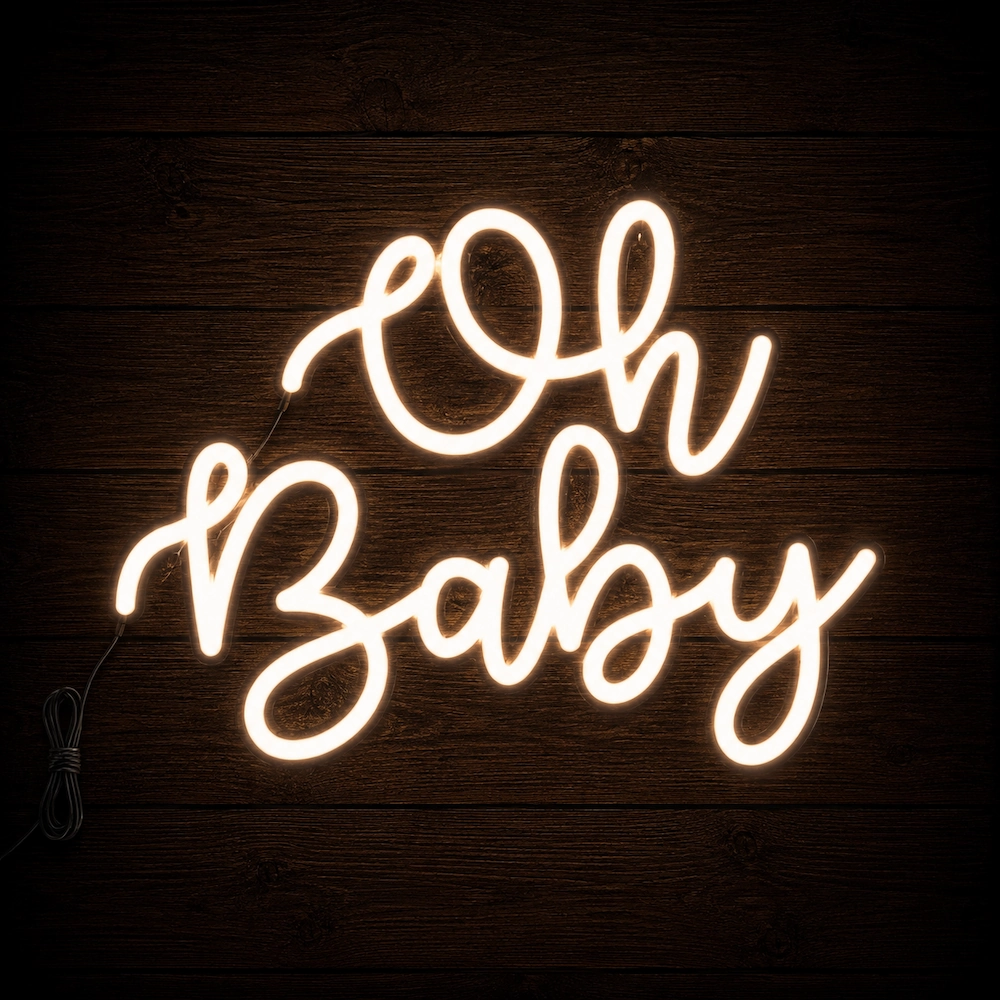 Napis led - Oh baby