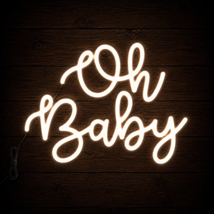 Napis led - Oh baby