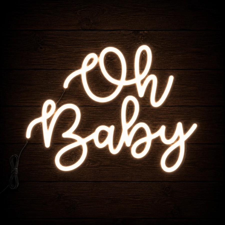 Napis led - Oh baby