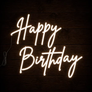 Napis  led - Happy Birthday