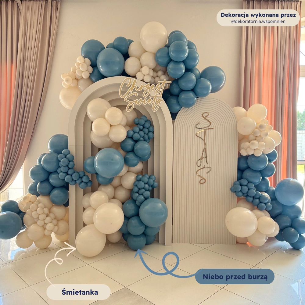 balony lateksowe niebieskie granatowe
