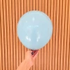 balon lateksowy, mglisty błękit, pastelowy niebieski