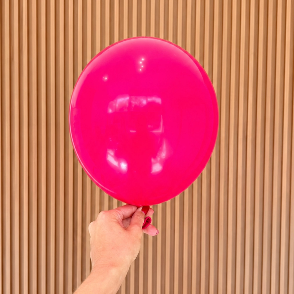 balony malinowe, różowe