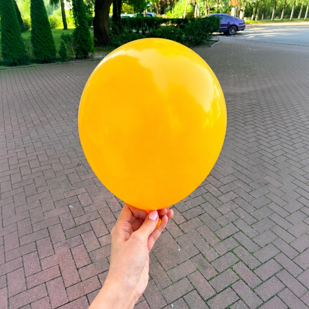 balon mango, żółty, pomarańczowy