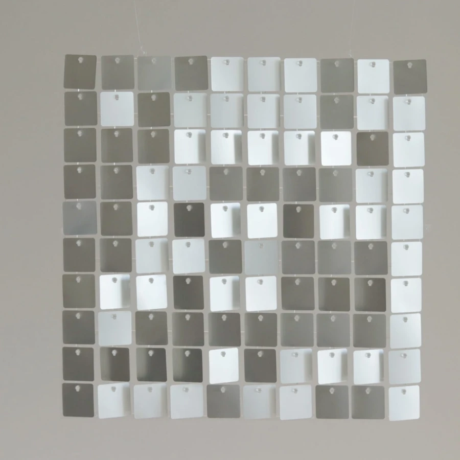 Ścianka cekinowa , panel matowy srebrny, dekoracja, ścianka balonowa tło