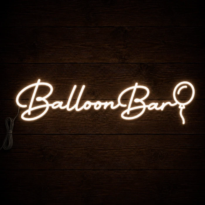 Napis led - Balloon Bar, neon dekoracja impreza, wesele