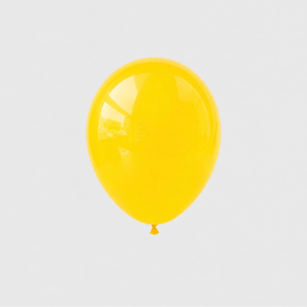 Balony lateksowe - Po prostu żółty, 5" (12cm), 100szt.