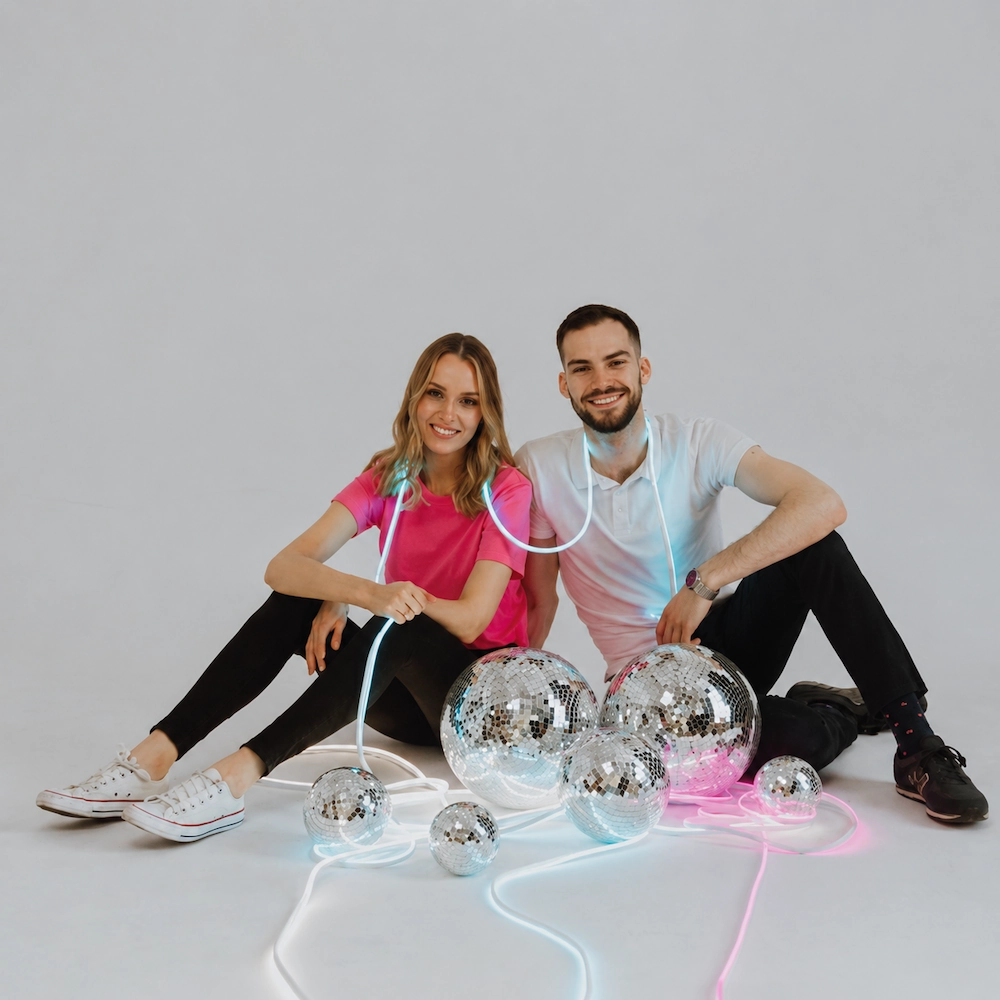 Wąż ledowy biały ciepły do dekoracji balonowych, taśma neon flex 5m